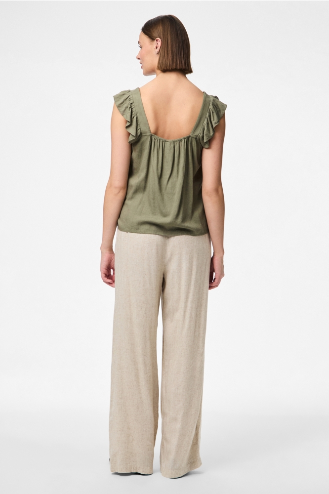 PCPIA SL TOP WVN NOOS 17154740 DEEP LICHEN GREEN